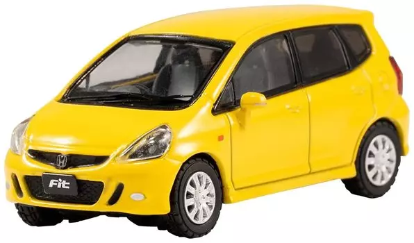 Gaincorp Products Honda Fit GD RHD Желтый Готовый продукт 1/64 - KS027-132