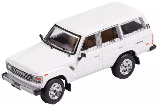 Gaincorp Products Toyota Land Cruiser 60 LHD Белый Завершенный продукт 1/64 - KS-029-88