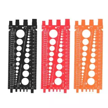 Гайка болт винт калибр многофункциональный дюймовый метрический быстрая идентификация гайка болт резьба проверка для W Black