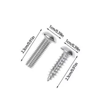 Гайка для крепления номерных знаков Передние и задние крышки рамы Комплект винтов для защиты от кражи Универсальный комплект винтов для защиты номерного знака от кражи серебряный