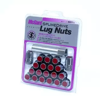 Гайка McGard Spline Drive Lug Nut M12 x [MCG-65011RA] 1.25 Красная/Хромированная [Оригинальный продукт]