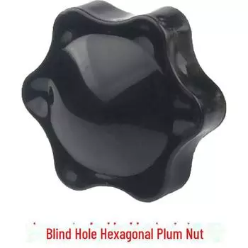 Гайка с резиновой и пластиковой рукояткой из медного сердечника, затягиваемая вручную - M4/M5/M6/M8/M10, головка сливы 25# M5 Through Hole