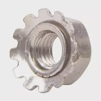 Гайка шестигранная стопорная из никелированной углеродистой стали типа К M3/M4/M5/M6 M3