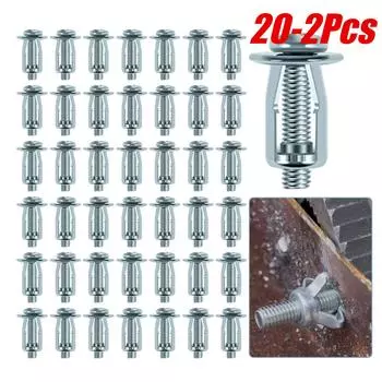 Гайки для домкратов Винт Лепестковый винт Анкеры Лепестковая заклепка Замок Гайка для домкратов Болт Лепесток Расширительный дюбель Крепеж Аксессуар для домашнего оборудования 4*20-2PCS
