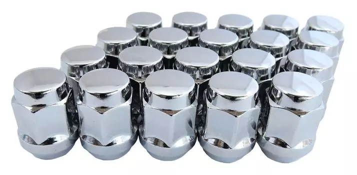 Гайки для колес TIPTOP, 20 шт., пакет с покрытием 19HEX M12 x высота 31 мм, коническое седло (С воротником) П1.5 Н-13-20