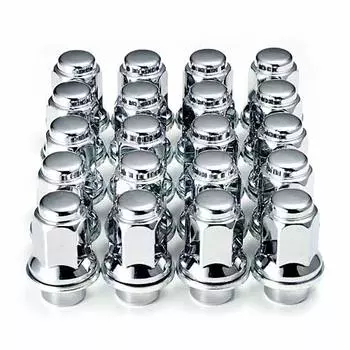 Гайки колесные алюминиевые Toyota с 5 отверстиями, длина 47 мм, хромированные, 4 слоя, 20 штук для 1 автомобиля, «оригинальный тип»