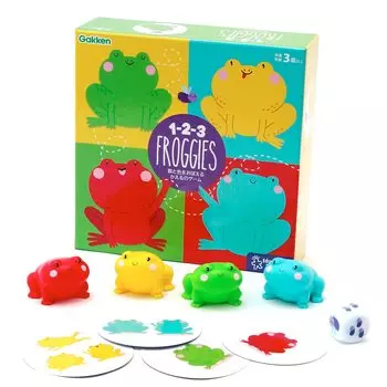 Gakken FROGGIES Игра-лягушка для запоминания цифр и цветов 3 года и A10907 1-2-3 (целевой возраст выше)