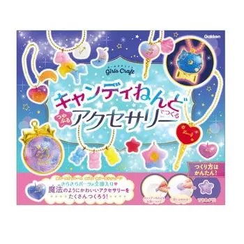 Gakken Girls Craft Конфетная глина Глянцевые аксессуары 6 и Q750832 (Возраст до)
