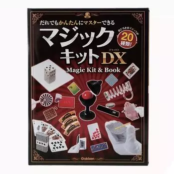 Gakken Magic Kit DX that anyone can easily master 20 types of surprising A10816 magic! чёрный