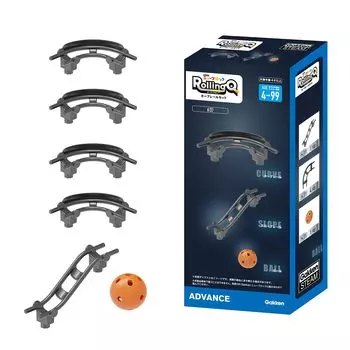 Gakken New Block Rolling Cue Curve Rail Set 4 года и 83740 (Целевой возраст старше) чёрный