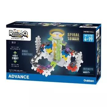 Gakken New Block Rolling Cue Spiral Tower Set 4 года и 83747 (Целевой возраст старше) чёрный
