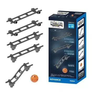 Gakken New Block Rolling Cue Straight Rail Set (Target age: 4 years old and over) 83739