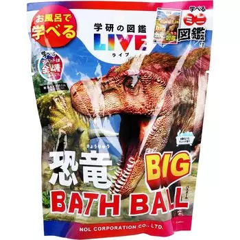 Gakken Picture Book Live Dinosaur BIG Bath Orange Scent Like the 1 Piece Ball, Sun,