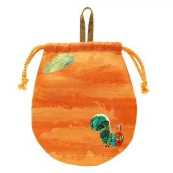 Gakken Staeful Очень голодная сумка на шнурке x H15067 «Гусеница», Прибл.. 18.5 23см, Оранжевый,