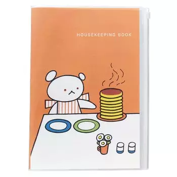 Gakken Staful Книжка с картинками Маленький медвежонок Домашняя бухгалтерская книга B5 Простая Горячий пирожок D08581