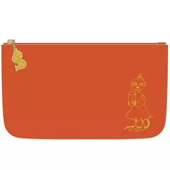 Gakken Staful Moomin Карандаш Синтетический H14009 Чехол/Кошелек, Кожа, Средний, Оранжевый, оранжевый