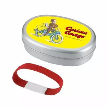 Gakken Staifle Curious George Aluminum Bento Box Lunch Box 370ml Bicycle K20001