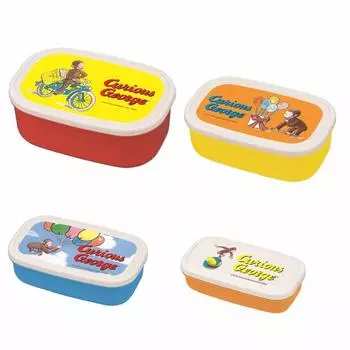Gakken Staifle Curious George Bento Box 4 шт. ланч-бокс Bicycle K15029