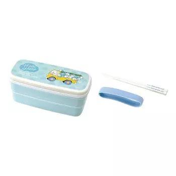 Gakken Stayful 11 Cat Lunch Box 2 Tiers с палочками для еды Truck K18021 синий