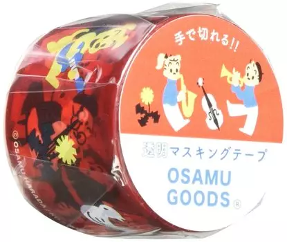 Gakken Stayful Osamu Goods Masking Tape Transparent Width 30mm Music M05048