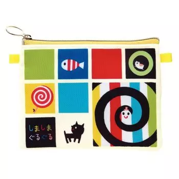 Gakken Stayful Shimashima Guruguru Pouch Тканевый чехол F14022
