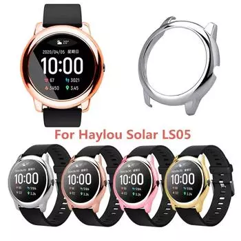 Гальванический чехол для ПК, защитная пленка для экрана для Haylou-solar LS05 золотой