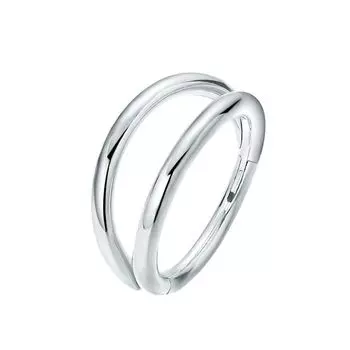 Гальваническое покрытие Двойные слои Пирсинг ноздри Геометрический Хип-хоп Девушка silver-b