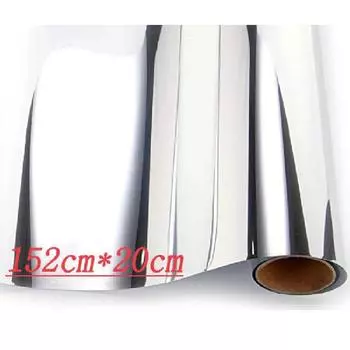 Гальванизированная пленка меняющая цвет серебристая 152 см * 20 см