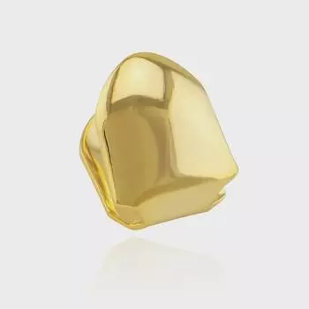 Гальванизированные брекеты для одного зуба из 18-каратного золота — в стиле хип-хопа на Хэллоуин