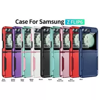 Гальванизированный пластиковый жесткий чехол для телефона Samsung Galaxy Z Flip 6 5 4 Flip 6 Flip 5 Flip 4 Защита от падений Противоударный чехол Galaxy Z Flip5