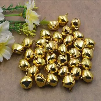 Гальванизированный золотой однословный колокольчик, серебряный крестообразный колокольчик, цветной кунжутный открытый колокольчик 6 mm золотой