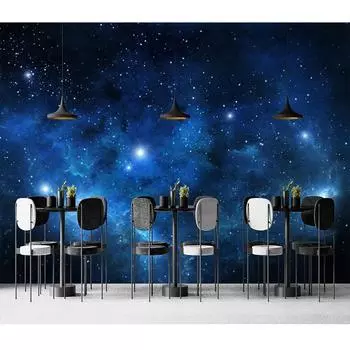 Галактические космические обои для потолка, ночное небо со звездами, туманность, настенная бумага для гостиной, спальни, настенная бумага 200 cm(W) x 140 cm(H)