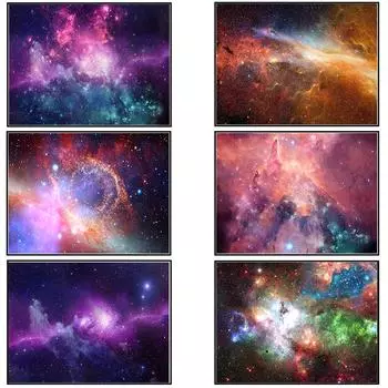 Галактика и звезды, принт, картина, туманность, облако, плакат, звездное небо, холст, живопись, современные настенные художественные картины для гостиной, домашний декор 21cm30cm NoFrame