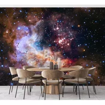 Галактика обои космическое пространство туманность фреска Вселенная звездное небо звезды настенная роспись для детей мальчиков спальня гостиная 200 cm(W) x 140 cm(H)