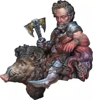 Galapagos Miniatures Haldrick Double Beard Resin Kit 1/10 GP-F03