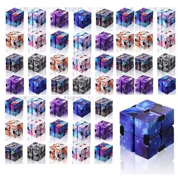 Galaxy Infinity Cube Непоседа, тревога, снятие стресса, сенсорные игрушки для аутизма, терапия для детей и взрослых, Antiestrs Juguetes Ansiedad