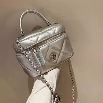 Galaxy Mountain Camellia Box Bag, Small Bag, Women s Handbag, Fragrant Style Chain Bag, Single-shoulder Crossbody Bag