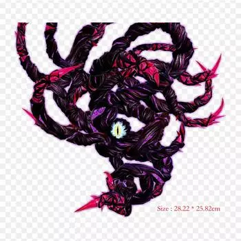 Galeem and Dharkon Smash Bros Ultimate, термопереносная печать, виниловые нашивки, наклейки для одежды, аппликации «сделай сам», моющиеся нашивки