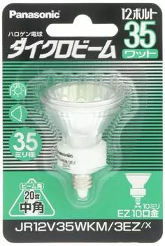 Галогенная лампа Panasonic Dichro Beam 12 В 35 Вт Тип EZ10 Цоколь Средний Угол JR12V35WKM3EZX