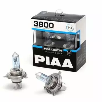 Галогенные лампы PIAA H4 3800K, совместимые с осмотром транспортных средств, для фар и противотуманных фар, 2 шт., 12 В 60/55 Вт, соответствующие стандарту ЕЭК HS704