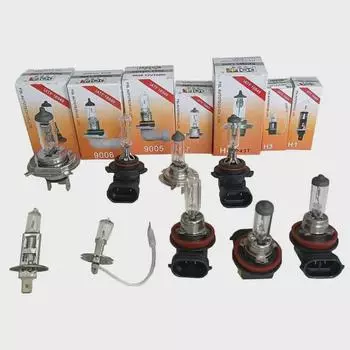 Галогеновая автомобильная лампочка дальнего/ближнего света 12 В - модели H1, H3, H4, H7, H8, H11 H1 55W