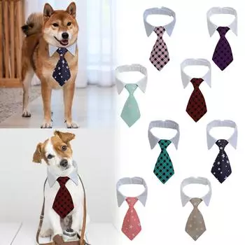 Галстук-бабочка для домашних животных Регулируемый галстук для собак и кошек для среднего смокинга для домашних животных One Size розовый