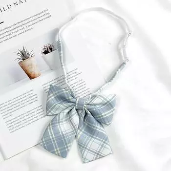 Галстук-бабочка JK для женщин, рубашка в японском стиле, клетчатый галстук в студенческом стиле, бесплатные аксессуары из лент для мужчин