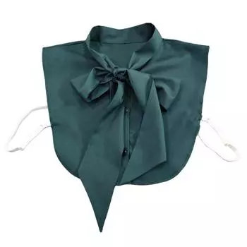 Галстук-бабочка Зеленый Белый Леопардовый принт Поддельный воротник Съемный воротник Поддельный женский Винтажный женский Ложный воротник блузки Полурубашка