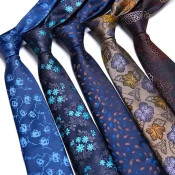 Галстук мужской полиэстеровый шелковый жаккардовый галстук мужской 7,5 см