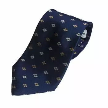 Галстук с гербом семьи Такэда Сингэн цвета Fujizakura Kobo Navy [YAMAZAKI] (40% ромб) (сделано в Японии)