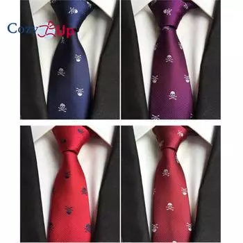 Галстук с головой черепа для мужчин на Хэллоуин