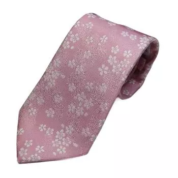 Галстук с мотивом сакуры цвета Fujizakura Kobo Pink [YAMAZAKI] (Сделано в Японии)