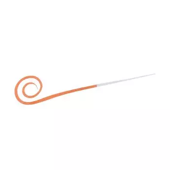 Галстук силиконовый DAIWA Beniga Nakai Tune Straight Curly Slim Orange Lame Keimura Orange +