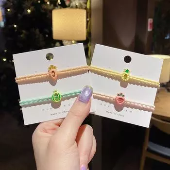 Галстуки Аксессуары для волос Женские кольца для волос Держатели для хвостиков Фруктовые резинки для волос Корейский стиль Веревка для волос Hami Melon